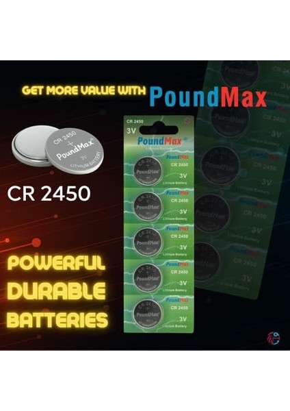 Adet 2450 CR2450 DL2450 DL2450 ECR2450 KCR2450 3V Lityum Düğme Piller, Düğme Pil, Çocuklara Dayanıklı Ambalaj, Akıllı Ev Cihazları, Küçük Elektronik Ev Aletleri, Araba Anahtarları ve Diğer modelleri