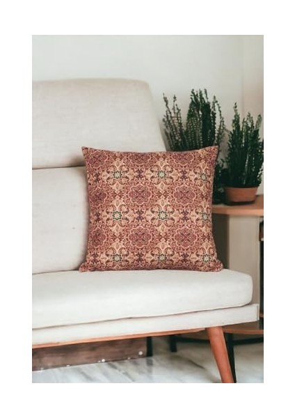 43X43 cm Desenli Kırlent Kılıfı Dekoratif Etnik Ikat Damask INTA-492 fiyatları