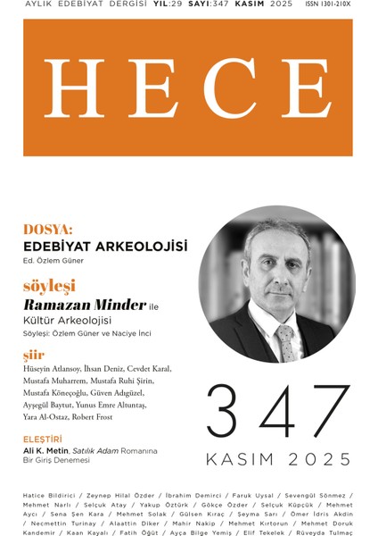 Hece Dergi 347.SAYI Kasım 2025