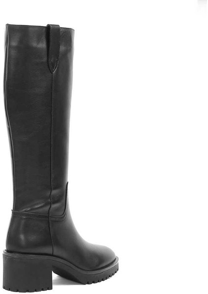Kadın Siyah Fermuarlı Deri Çizme fırsatları