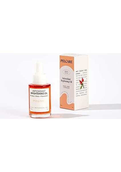 Pelcare Antioxidant Brightening Oil | Antioksidan Içeren Aydınlatıcı Lüks Botanik Karışım (30 ml | 1 Oz)