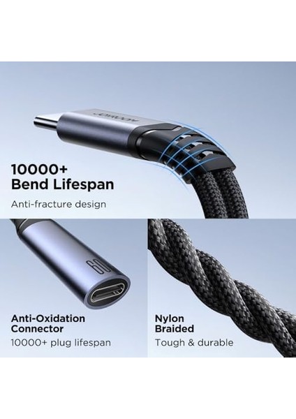 Joyroom SY-C03 Audio-Transfer Serisi 2&apos;si 1 Arada Ses Adaptörü, Siyah fiyatları
