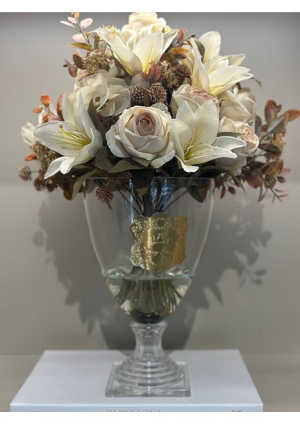 Yapay Güllü Lüx Vazo No:12