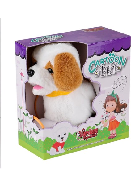 PFT-B019 Yürüyen Tasmalı Peluş Köpek