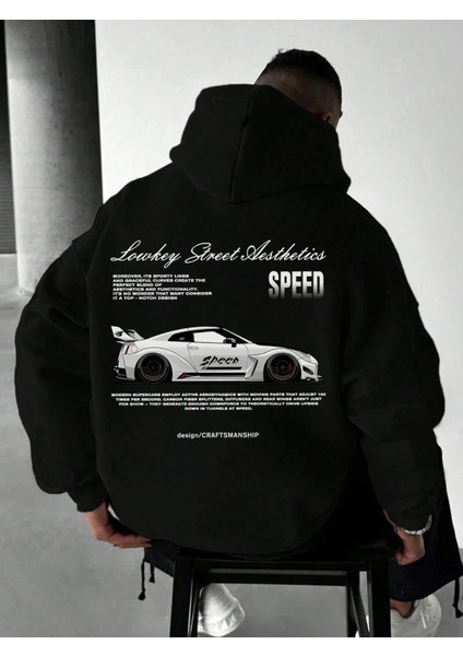 Erkek Sweatshırt Baskılı Oversize3 Iplik