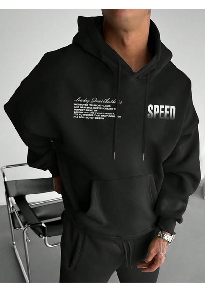 Erkek Sweatshırt Baskılı Oversize3 Iplik modelleri