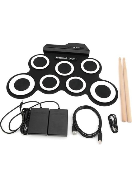 G3002 Elektronik Bateri Roll Up Davul Matı Kiti 7 Ped modelleri