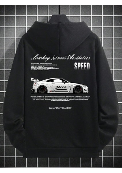 Erkek Sweatshırt Baskılı Oversize3 Iplik