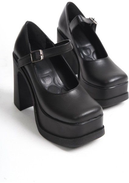 Kadın Viva Tek Baletli (12 cm ) Platform Topuklu Ayakkabı Siyah modelleri
