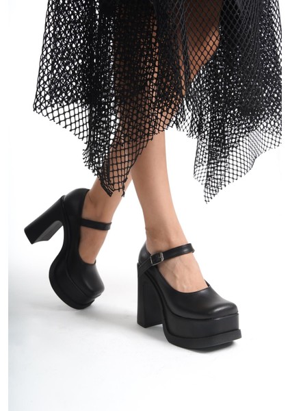 Kadın Viva Tek Baletli (12 cm ) Platform Topuklu Ayakkabı Siyah fırsatları