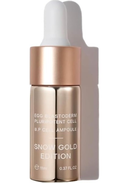 Ovaco Egg B.p Cell Ampul Snow Gold Edition, Yumurta Kök Hücreli Yaşlanma Karşıtı Ampul Seti, 11ML x 5 Ampul, Cilt Sıkılaştırıcı, Yaşlanmayı Tersine Çeviren ve Yenileyici Serum