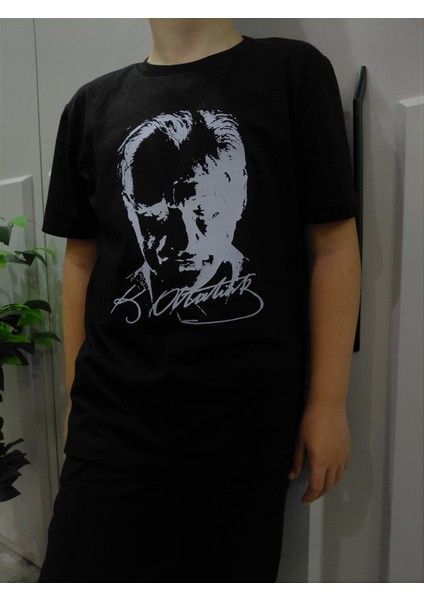 Yüksek Kalite Atatürk Baskılı Pamuklu Unisex Çocuk Tişörtü fiyatları