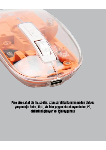 Çift Modlu Fare – USB Alıcılı ve Bluetooth Bağlantılı indirimleri