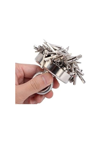 Çok Güçlü Deniz Mıknatısı - Fishing Magnet - Neodyum Daimi Çelik Mıknatıs - Halkalı Pot Mıknatıs - Nikel Kaplı - Paslanmaz - Kararma Yapmaz - Tuzlu Suya Dayanıklı (Ø48 mm (60KG)) indirimleri