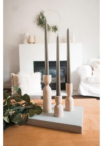 Şamdan Set, Mumluk (Kayın)