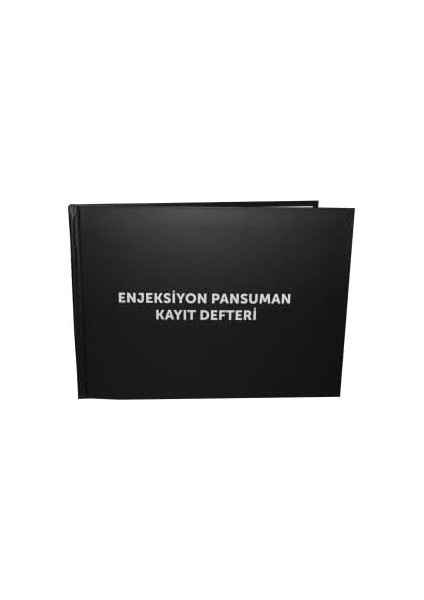 Enjeksiyon Pansuman Defteri 400 Yaprak Sert Kapaklı