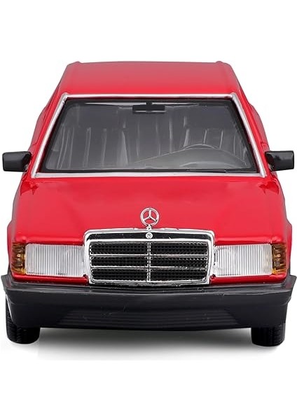 Mercedes 190E (1987): 1:24 Ölçeğinde Model Araba, Hareketli Kapılar, Kırmızı (18-21103R) fiyatları