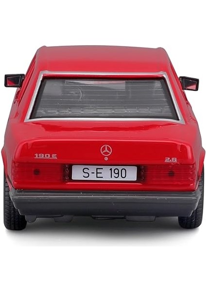 Mercedes 190E (1987): 1:24 Ölçeğinde Model Araba, Hareketli Kapılar, Kırmızı (18-21103R) modelleri