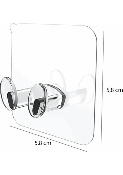 Kendinde Yapışkanlı Şeffaf Kablo Tutucu Diş Fırçası Askısı 5 Adet modelleri