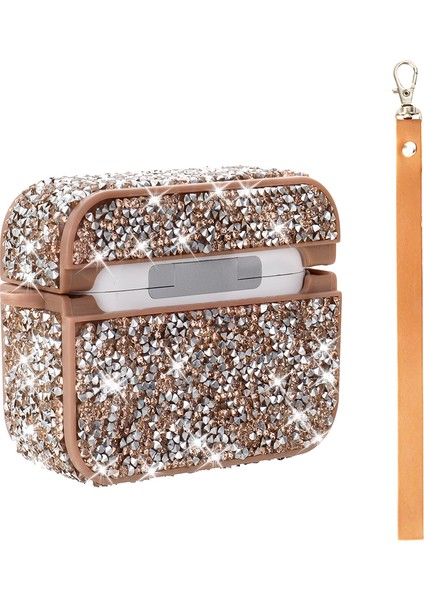 Apple Airpods Pro 1. / 2. Nesil ile Uyumlu Kılıf Şık Simli Şeffaf Bilek Askı Aparatlı Case 45 modelleri