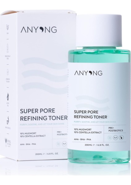 Anyong Gözenek Sıkılaştırıcı, Akne Karşıtı, Arındırıcı Tonik 200 ml (Aha & Salisilik Asit & Pha) modelleri
