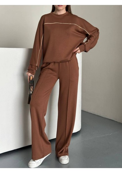 Kadın Ince Çizgi Detaylı Ikili Takım