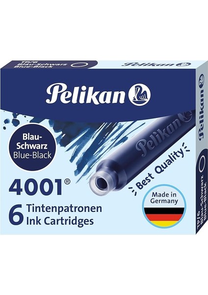 TP6X Dolma Kalem Kartuşu Mavi Siyah TP6XMS