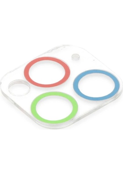 Bfs iPhone 11 Pro Max Renkli Kamera Lens Koruma Cam - Mavi-Yeşil modelleri