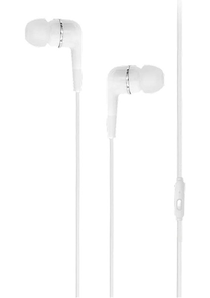 Mikrofonlu Kulaklık Kulakiçi WE01 Serisi (Beyaz)