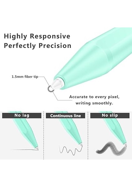 Için Stylus Kalem (2018-2024), iPad 10/9/8/7/6 Için Hızlı Şarj ve Avuç Içi Tanıma Özellikli Geliştirilmiş Kalem. Gen., iPad Air M2 11"/13"/5./4./3., iPad Pro M4 11"-13"/11''/12.9''/mini 6-5 fırsatları