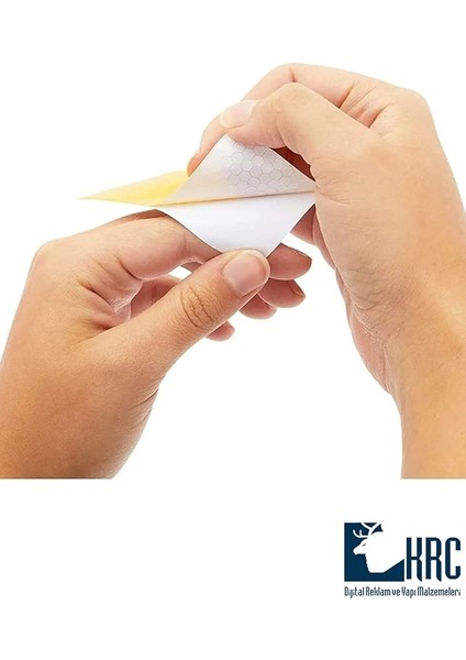 Sarı Tüvtürk Onaylı Reflektör Fosforlu Şerit Bant Petekli Reflektif Bant 5cm x 1m KRCNM216 fırsatları