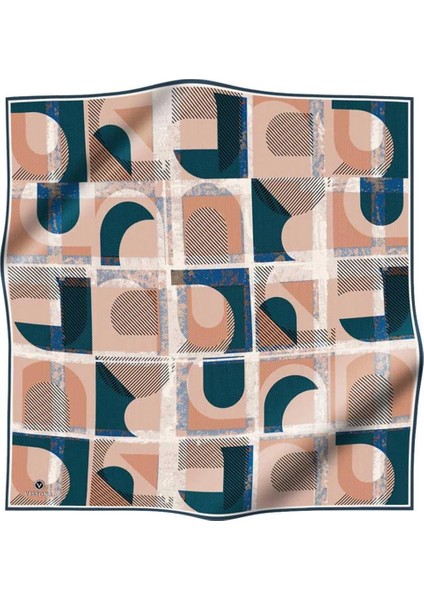 Twill Ipek Eşarp Lacivert / Vizon 51918 fiyatları