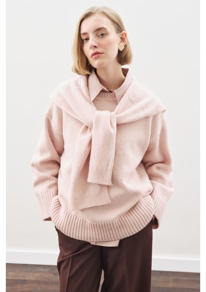 Chunky Oversıze Kazak Pembe fırsatları