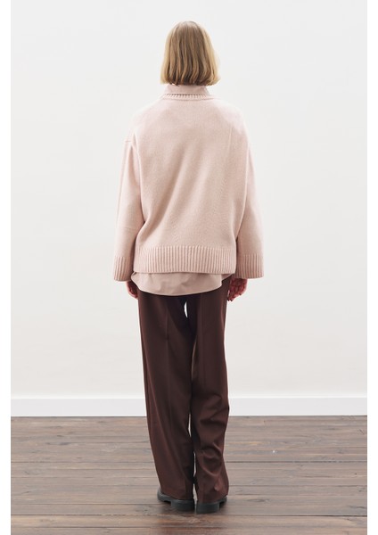 Chunky Oversıze Kazak Pembe