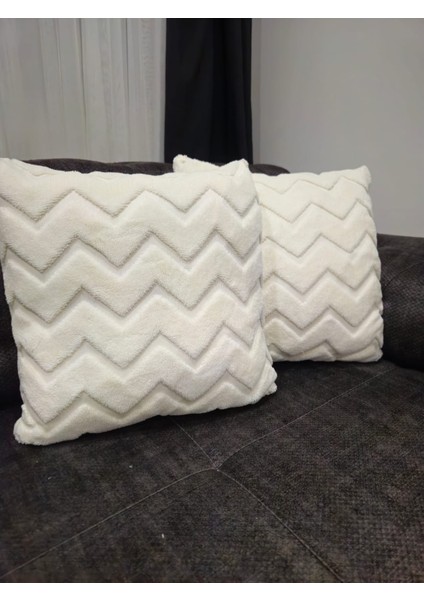 Bohem Tarzı Krem Beyaz Punch Kırlent Kılıfı modelleri