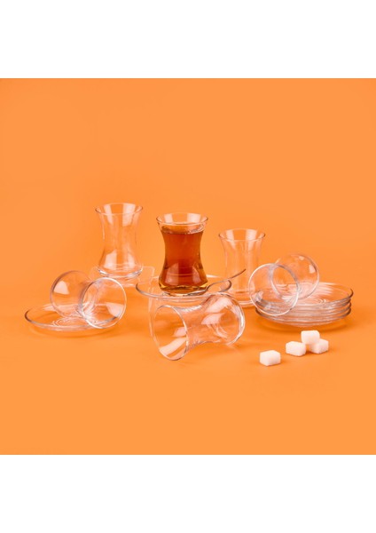 Demet 12 Parça Çay Seti - Şeffaf modelleri