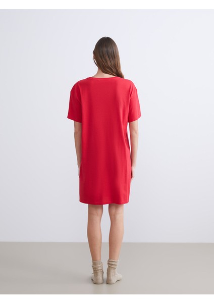 Yeni Sezon Bisiklet Yaka Yılbaşı Temalı Kadın Gecelik fırsatları