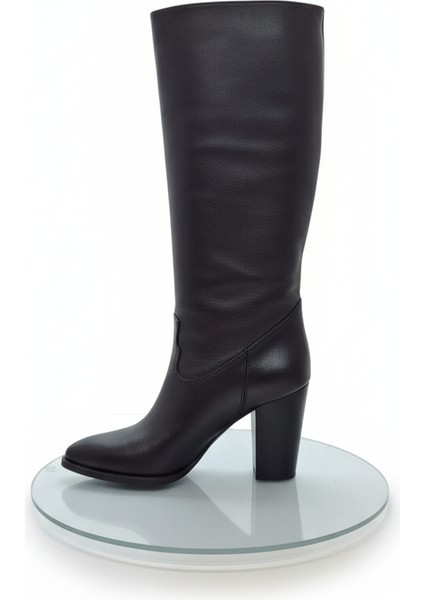 Hakiki Deri Kadın Çizme - Kalın Topuk 25HSY1976 fiyatları