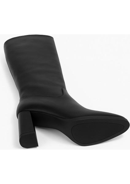 Hakiki Deri Kadın Çizme - Kalın Topuk 25HSY1976 fırsatları