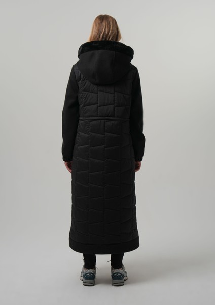 Safına Kadın Mont Çıkabilir Kapüşonlu Kaşe Detaylı Uzun Parka indirimleri