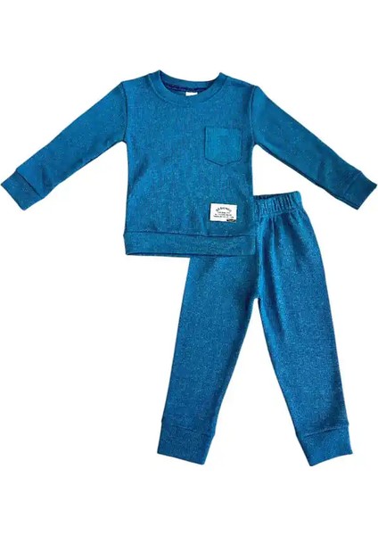 Düz Renk Çocuk Eşofman Takımı
