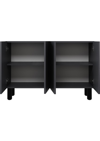 8196KB150-128DD Konsol Tv Ünitesi Antrasit-Siyah indirimleri