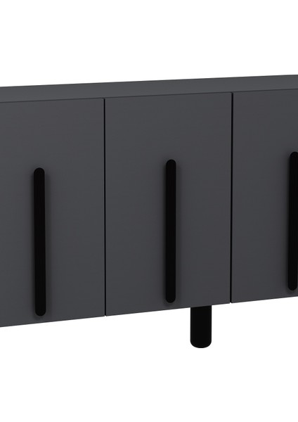 8196KB150-128DD Konsol Tv Ünitesi Antrasit-Siyah