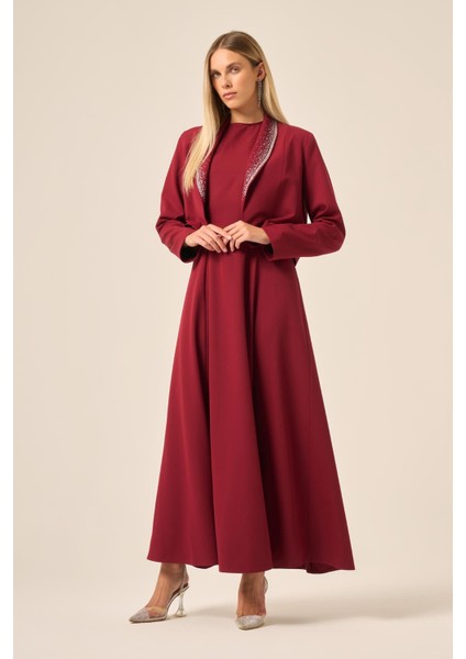 Kadın Ceket Elbise Takım Bordo 31210 indirimleri