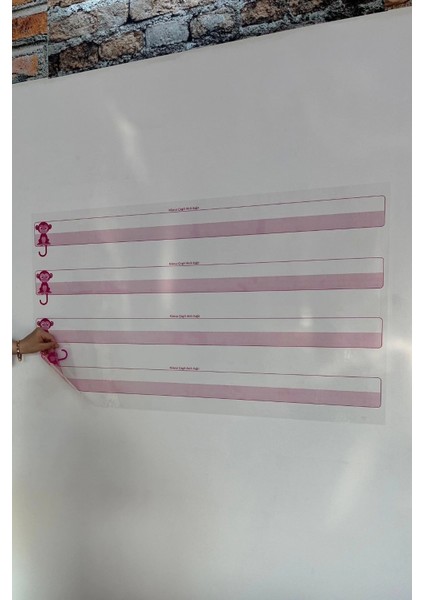 Kılavuz Çizgili Akıllı Kağıt Yazı Tahtası Duvarda Iz Bırakmaz Statik Yeni Müfredata Uygun 100X56CM