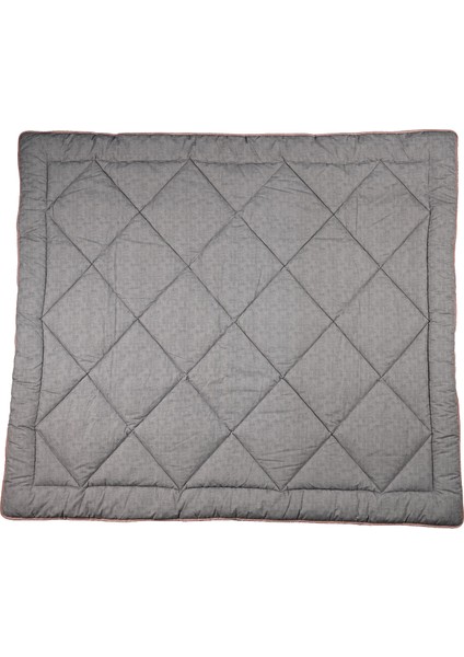 Polycotton Fırçalı Çk 195X215 Gri-Gül Kurusu