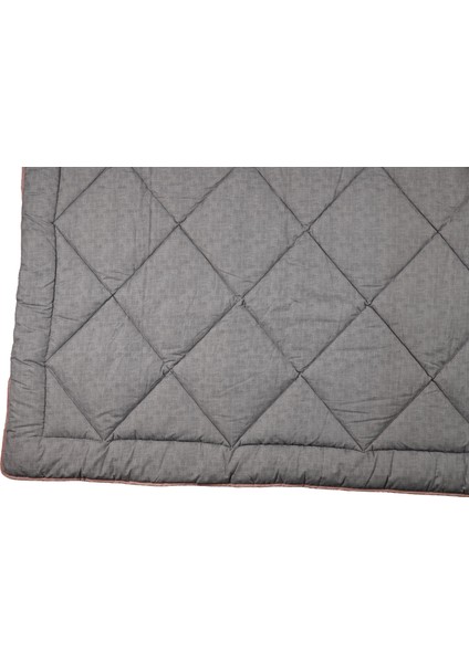 Polycotton Fırçalı Çk 195X215 Gri-Gül Kurusu fiyatları