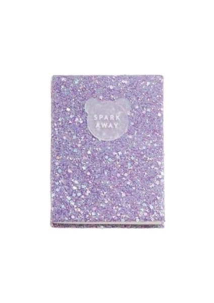 B2F Parlak Defter Lila Noktalı