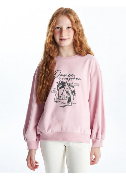 Lcw Kids Pembe Bisiklet Yaka Kız Çocuk Sweatshirt ve Tayt fiyatları