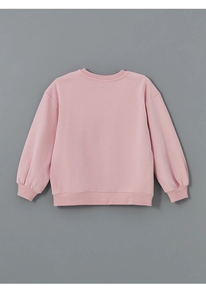 Lcw Kids Pembe Bisiklet Yaka Kız Çocuk Sweatshirt ve Tayt indirimleri